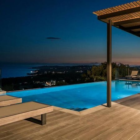 Color Villas-New Villa Green At Trapezaki With Private Pool Mousata 외부 사진