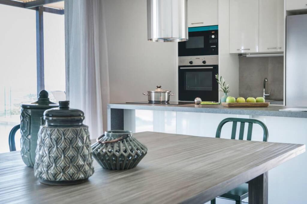 Color Villas-New Villa Green At Trapezaki With Private Pool Mousata 외부 사진